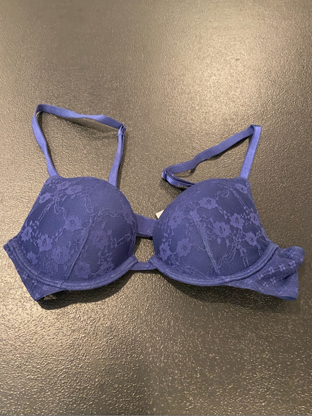 Victoria's Secret Navy Lace Push-Up Bra